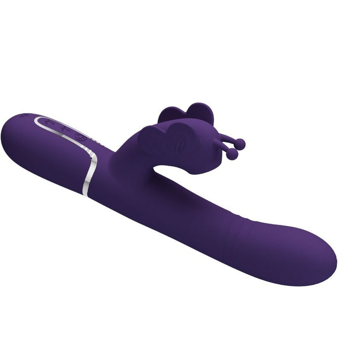 Pretty Love – Multifunktionaler Rabbit Vibrator 4 In 1 Schmetterling Lila