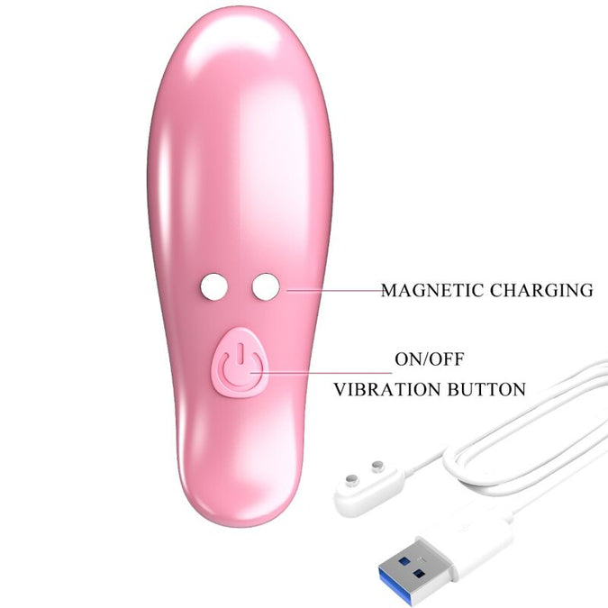 Pretty Love – Blatt Vibrations-Nippelklemmen Pink