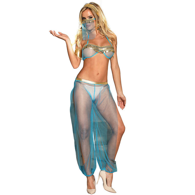 Subblime – India Stil Blaues Dessous Set L/xl