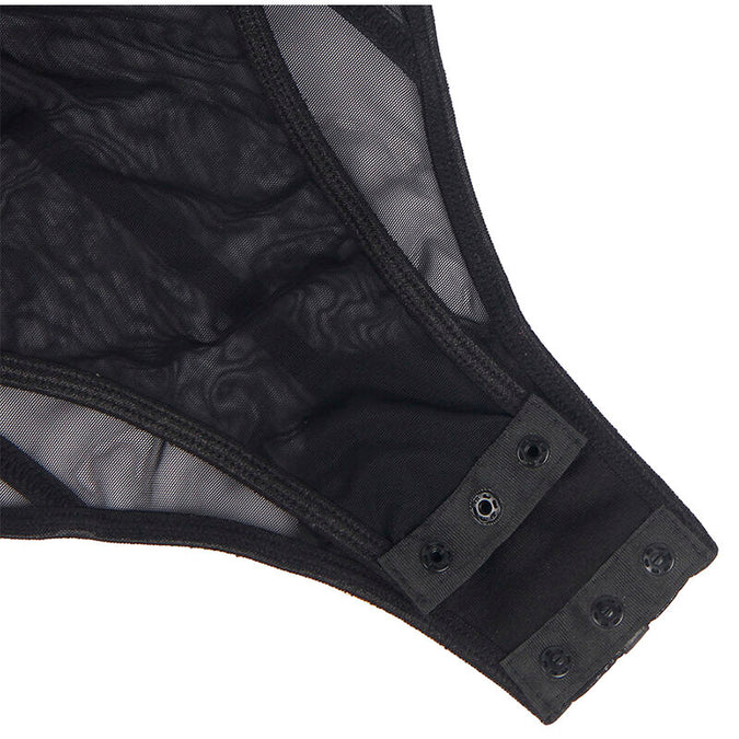 Subblime – Schwarzer Ketten Hosenträger Body S/m