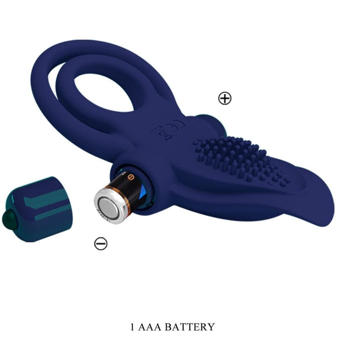 Pretty Love – Bronson Doppelring mit Vibration Blau