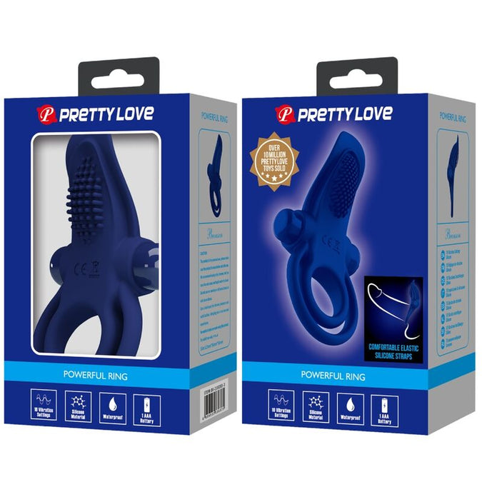 Pretty Love – Bronson Doppelring mit Vibration Blau