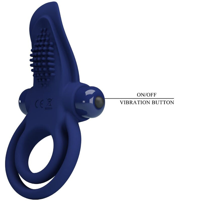 Pretty Love – Bronson Doppelring mit Vibration Blau