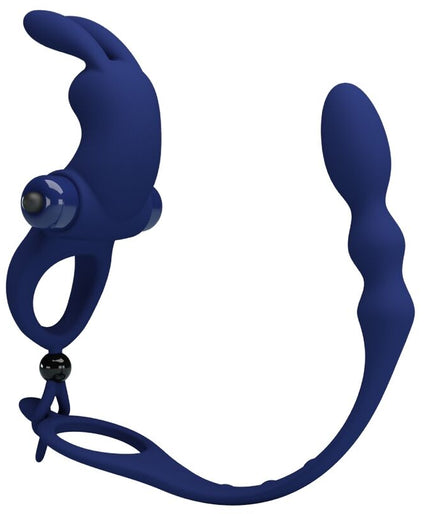 Pretty Love – Ayad Rabbit Vibratorring mit Plug Blau Pretty Love – Ayad Rabbit Vibratorring mit Plug Blau