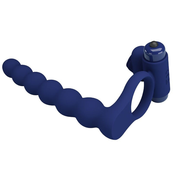 Pretty Love – Ajmal Vibrating Ring With Plug Blue