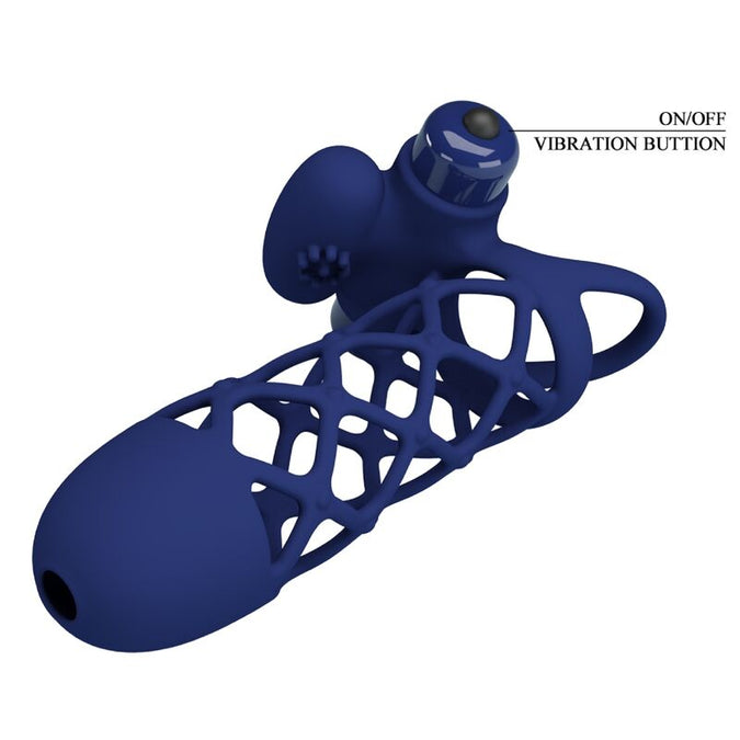 Pretty Love – Giann Vibrationsring mit Silikonhülle Blau