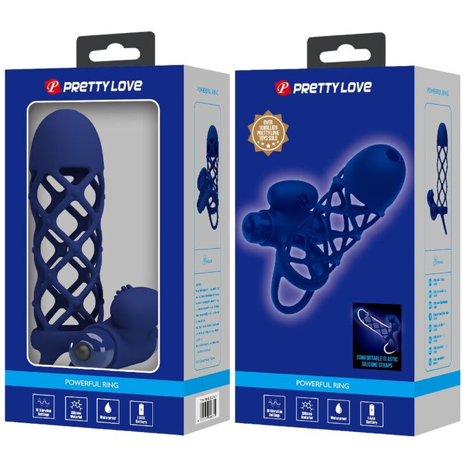 Pretty Love – Giann Vibrationsring mit Silikonhülle Blau