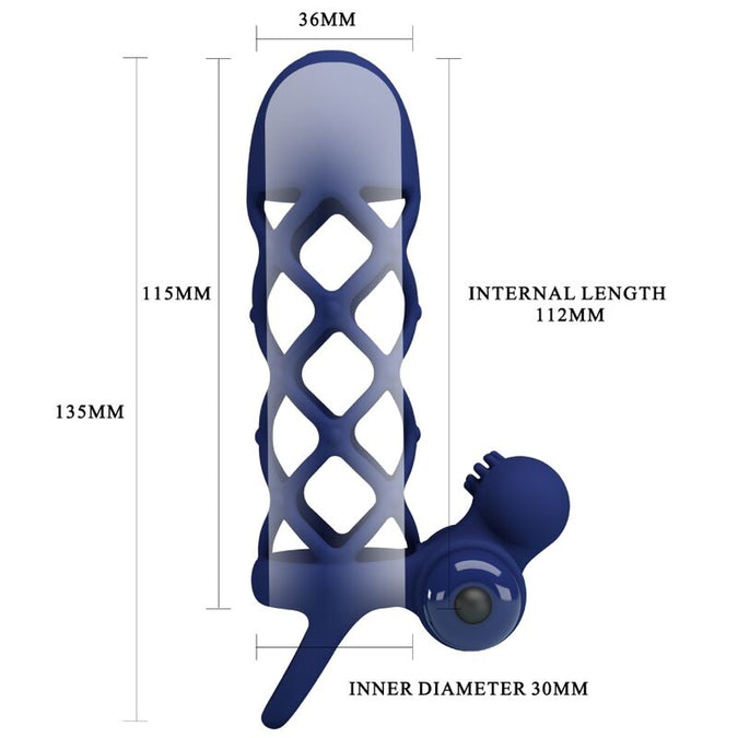 Pretty Love – Giann Vibrationsring mit Silikonhülle Blau