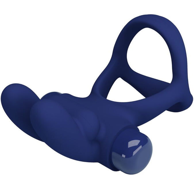 Pretty Love – Francisco Doppel-Vibrationsring Rabbit Blau