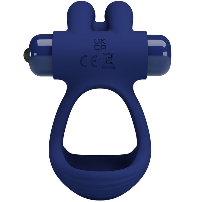 Pretty Love – Francisco Doppel-Vibrationsring Rabbit Blau