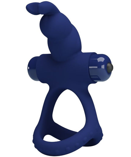 Pretty Love – Luchito Double Vibrating Ring Rabbit Blue Pretty Love – Luchito Double Vibrating Ring Rabbit Blue