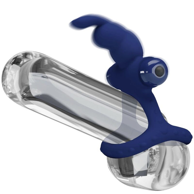 Pretty Love – Luchito Double Vibrating Ring Rabbit Blue