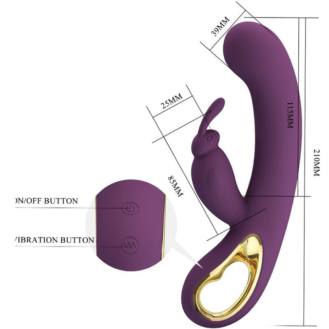 Pretty Love – Liam Rabbit Vibrator & G-Punkt-Stimulator Lila