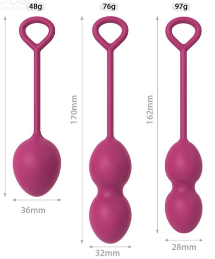 Armony – Anabiosis Vaginal Dumbbell 3 Levels Burgundy Armony – Anabiosis Vaginal Dumbbell 3 Levels Burgundy