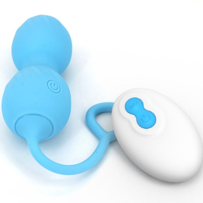 Armony – Blossoms Vaginal-Dumbbell Vibration Fernbedienung 10 Vibrationen Blau