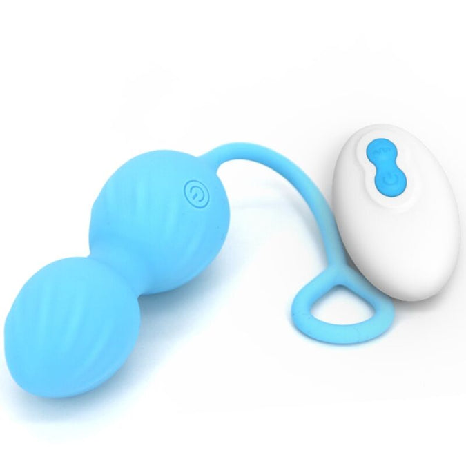 Armony – Blossoms Vaginal-Dumbbell Vibration Fernbedienung 10 Vibrationen Blau