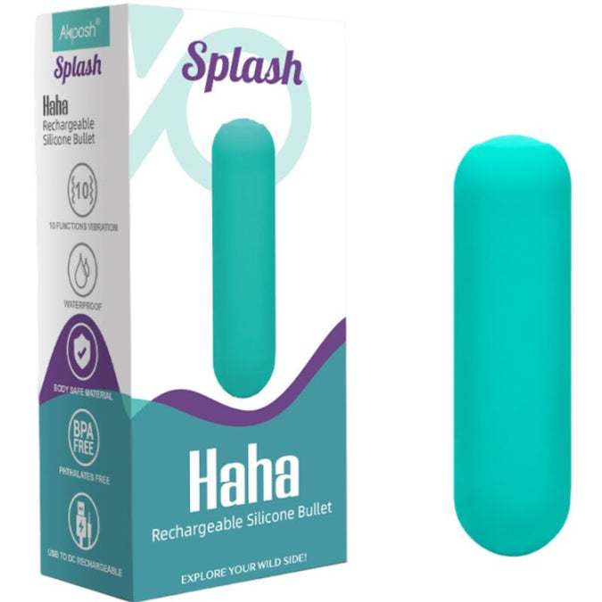 Armony – Splash Haha Vibrator Bullet Silikon 10 Vibrationen 75 X 19 Cm Grün