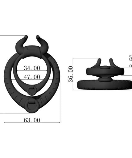 Armony – Bull's Pasion Ring Black Armony – Bull's Pasion Ring Black