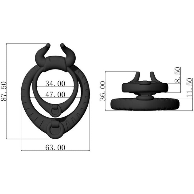 Armony – Bull's Pasion Ring Schwarz