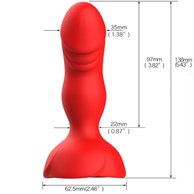 Armony – Extreme A Bloom Rose Vibrator & Analplug Fernbedienung Rot