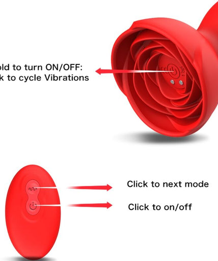Armony – Extreme A Bloom Rose Vibrator & Anal Plug Remote Control Red Armony – Extreme A Bloom Rose Vibrator & Anal Plug Remote Control Red