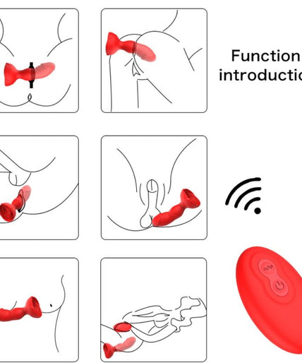 Armony – Extreme A Bloom Rose Vibrator & Anal Plug Remote Control Red Armony – Extreme A Bloom Rose Vibrator & Anal Plug Remote Control Red