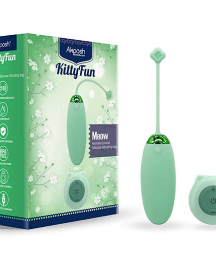 Armony – Kitty Fun Egg Vibrator Remote Control 10 Vibrations Green Armony – Kitty Fun Egg Vibrator Remote Control 10 Vibrations Green