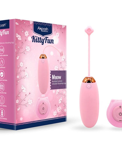 Armony – Kitty Fun Egg Vibrator Remote Control 10 Vibrations Pink Armony – Kitty Fun Egg Vibrator Remote Control 10 Vibrations Pink