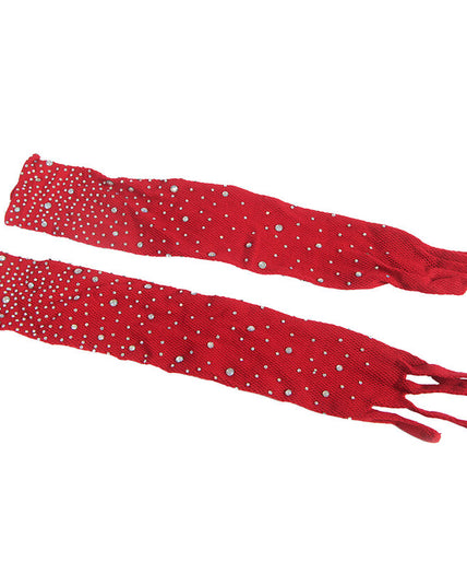 Subblime – 952181 Fishnet Bodystocking With Gloves And Diamonds Red One Size Subblime – 952181 Fishnet Bodystocking With Gloves And Diamonds Red One Size