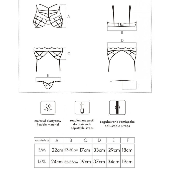Livco Corsetti Fashion – Soledad Lc 20217 Beha + Slip + Jarretelgordel L/xl