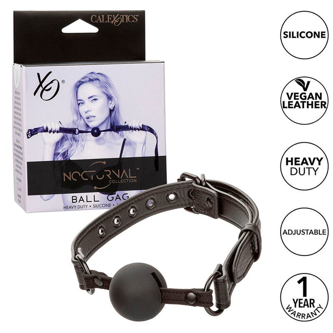 Calexotics – Nocturnal Ballknebel Silikon Schwarz