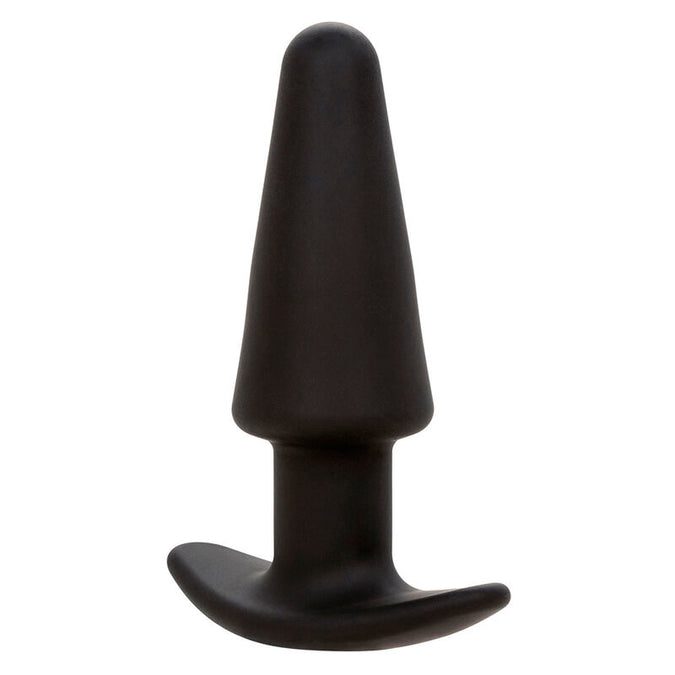 Calexotics – Rock Bottom Konischer Analplug 10 Vibrationen Silikon Schwarz