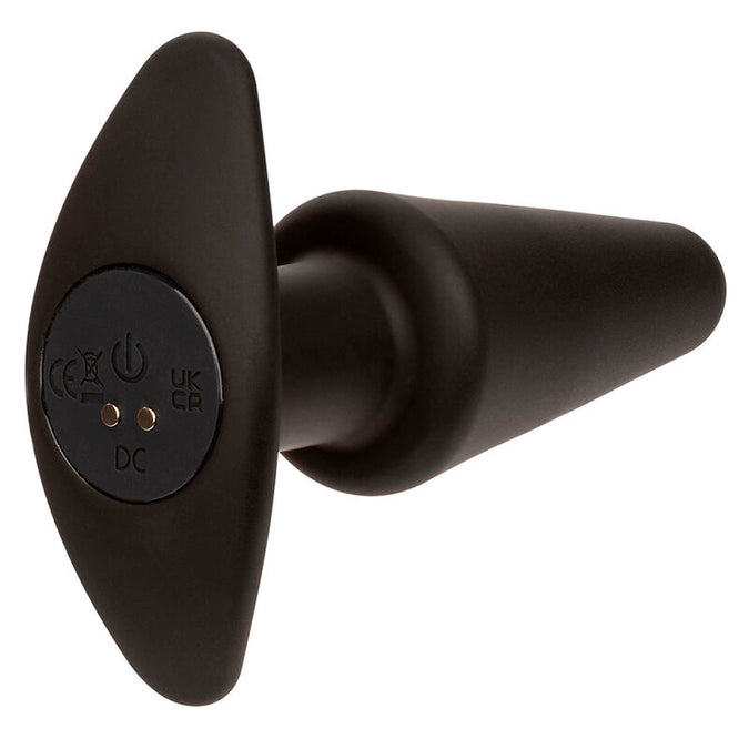 Calexotics – Rock Bottom Konischer Analplug 10 Vibrationen Silikon Schwarz