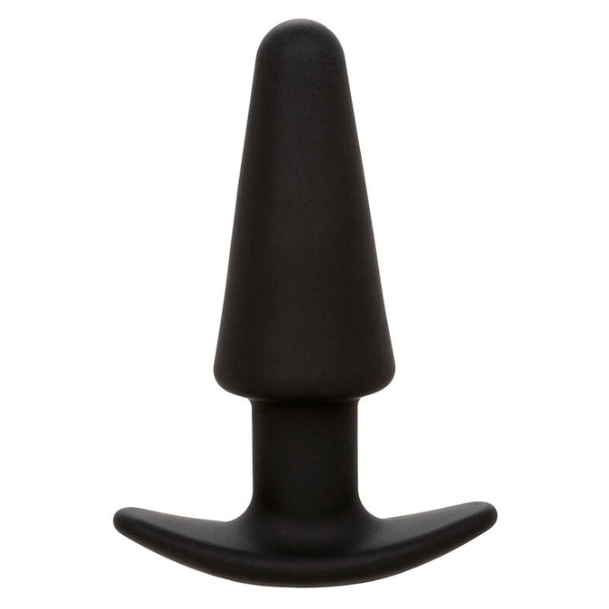 Calexotics – Rock Bottom Konischer Analplug 10 Vibrationen Silikon Schwarz