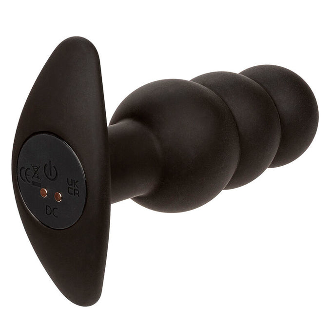 Calexotics – Rock Bottom Perlen Analplug 10 Vibrationen Silikon Schwarz
