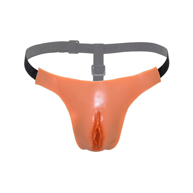 Hidden Desire – Alter Ego Verstellbarer Offener Vaginal-String Hautfarben