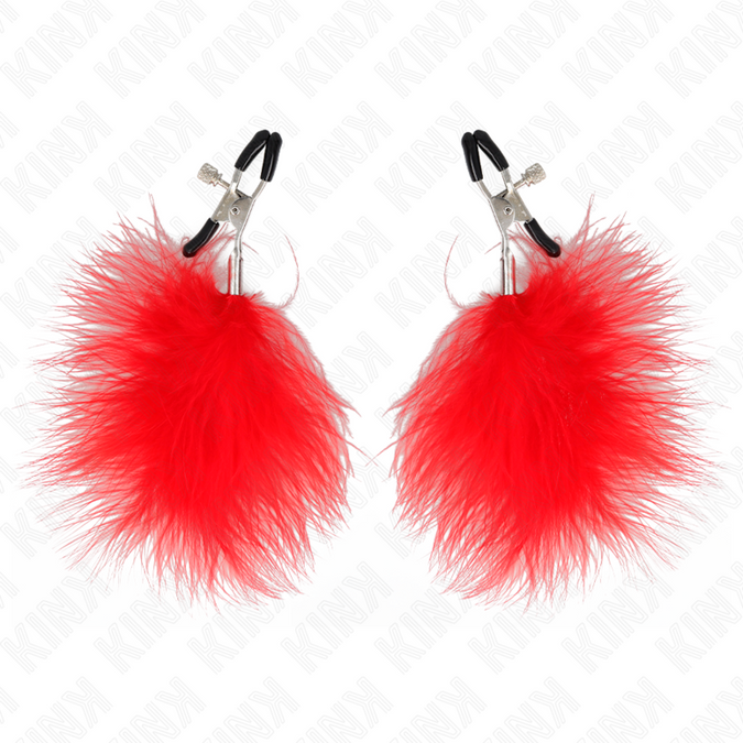 Kink – Feder-Nippelklemme Rot 7 cm