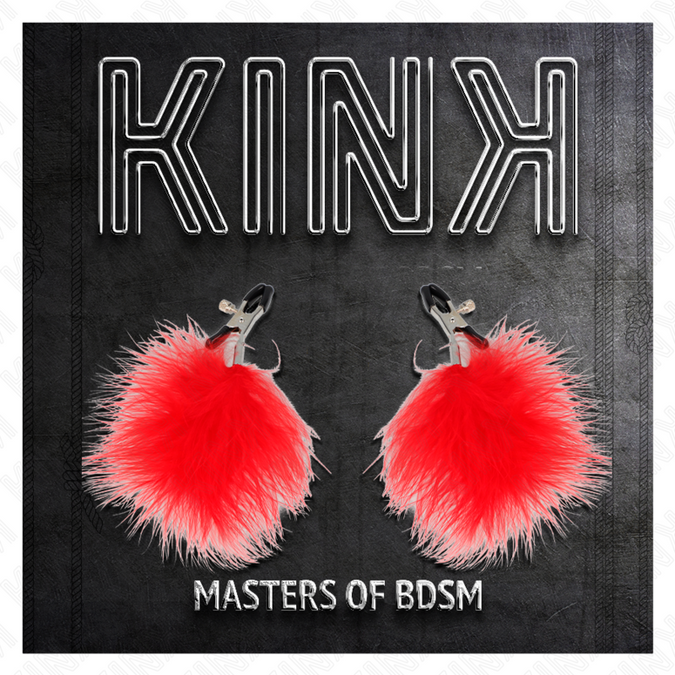 Kink – Feder-Nippelklemme Rot 7 cm