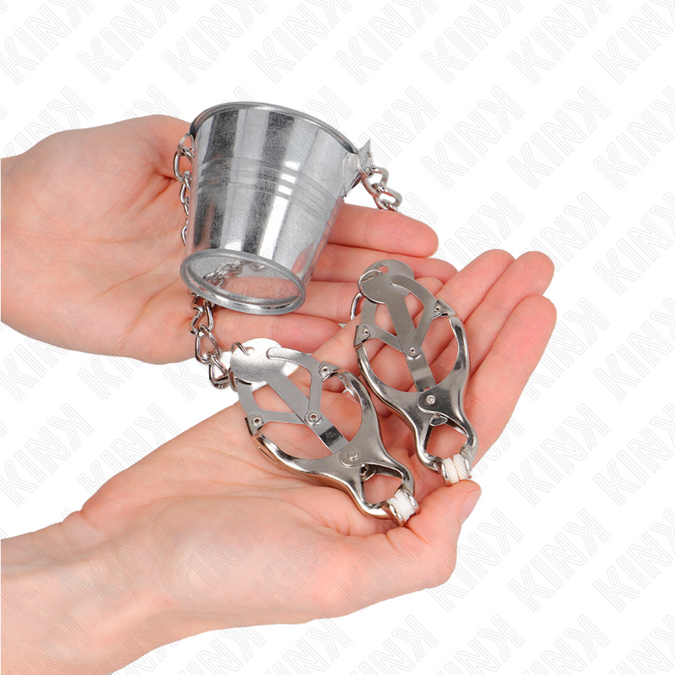 Kink – Nippelklemmen mit Eimer Silber