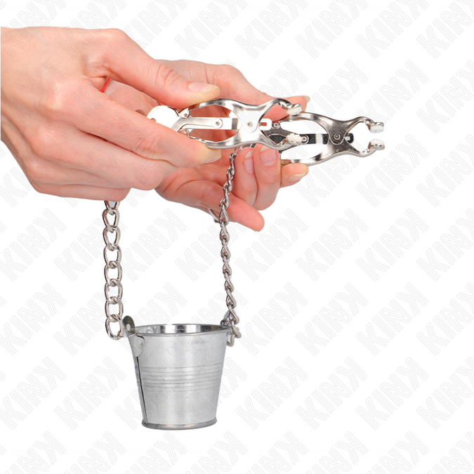 Kink – Nippelklemmen mit Eimer Silber