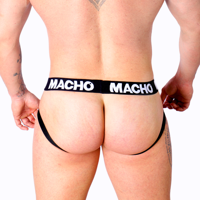 Macho – Mx25nc Jock Schwarzes Leder M