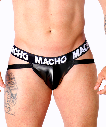 Macho – Mx25nc Jock Schwarzes Leder M Macho – Mx25nc Jock Schwarzes Leder M