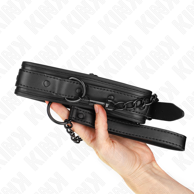 Kink – Neopren-Bondage-Halsband Modell 2 Mit Gürtel 78 Cm Verstellbar 37,5 X 49,5 Cm