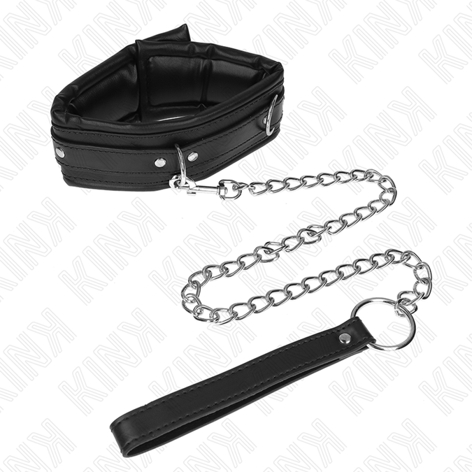 Kink – Schweres Halsband Mit Gürtel 65 Cm Modell 4 Verstellbar 36,5 – 50 Cm