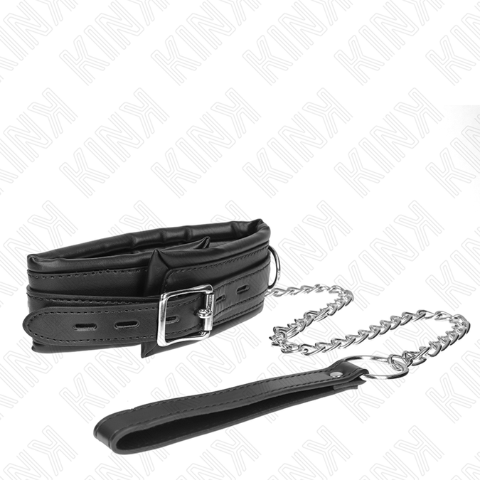 Kink – Schweres Halsband Mit Gürtel 65 Cm Modell 4 Verstellbar 36,5 – 50 Cm