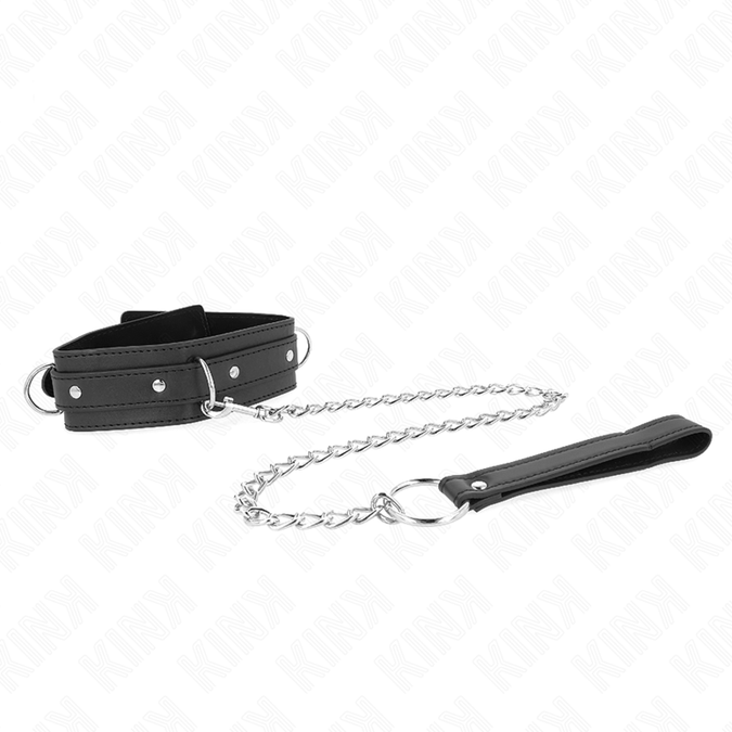 Kink – Halskette mit Leine 65 cm 3-Ring-Modell 1 Verstellbar 38 – 49 cm x 5 cm