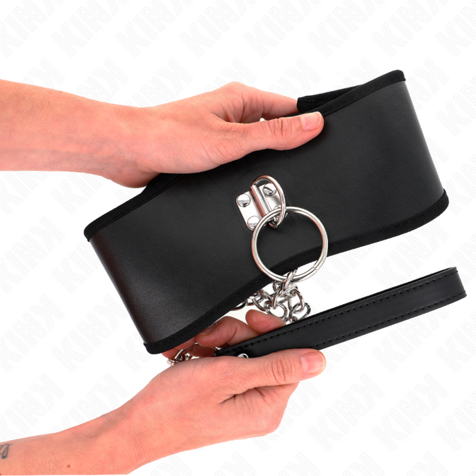 Kink – Halskette 65 Cm Mit Breitem Riemen Verstellbar 40 – 55 Cm X 10 Cm