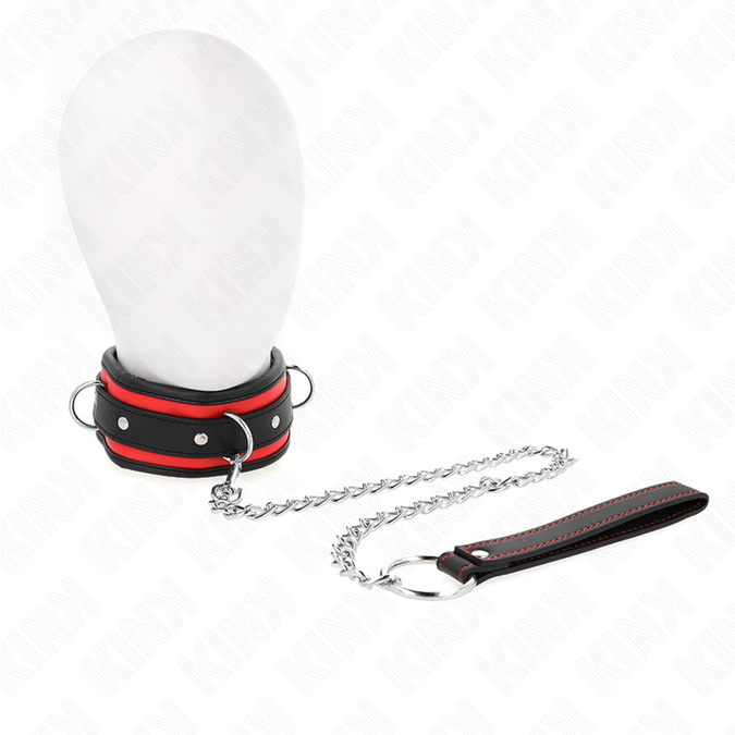 Kink – Schweres Halsband Mit Gürtel 65 Cm Modell 2 Verstellbar 36,5 – 50 Cm