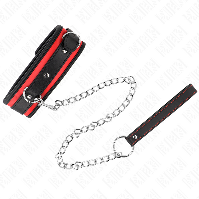 Kink – Schweres Halsband Mit Gürtel 65 Cm Modell 2 Verstellbar 36,5 – 50 Cm