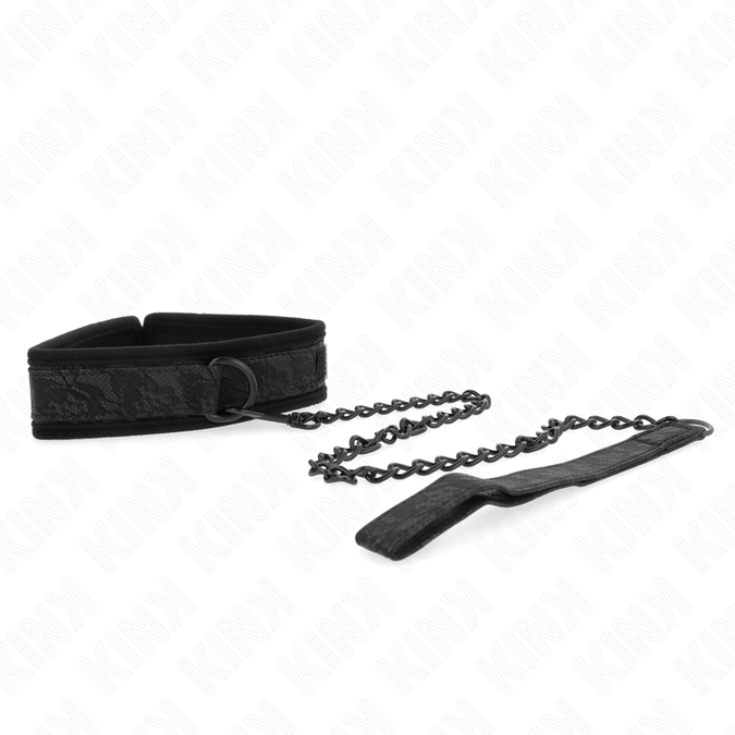 Kink – Basis-Halsband mit Leine 77 cm Modell 5 verstellbar 34 – 54 cm x 5 cm